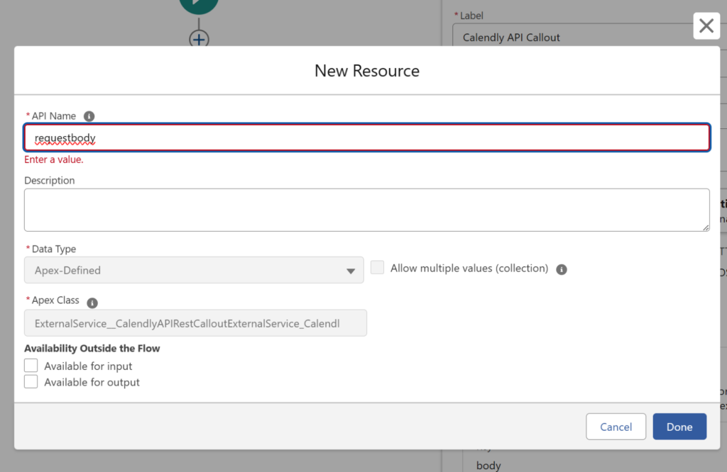 Secure Calendly API Integration via HTTP Callouts Using Authorization Header in Salesforce Flow 15 image 10